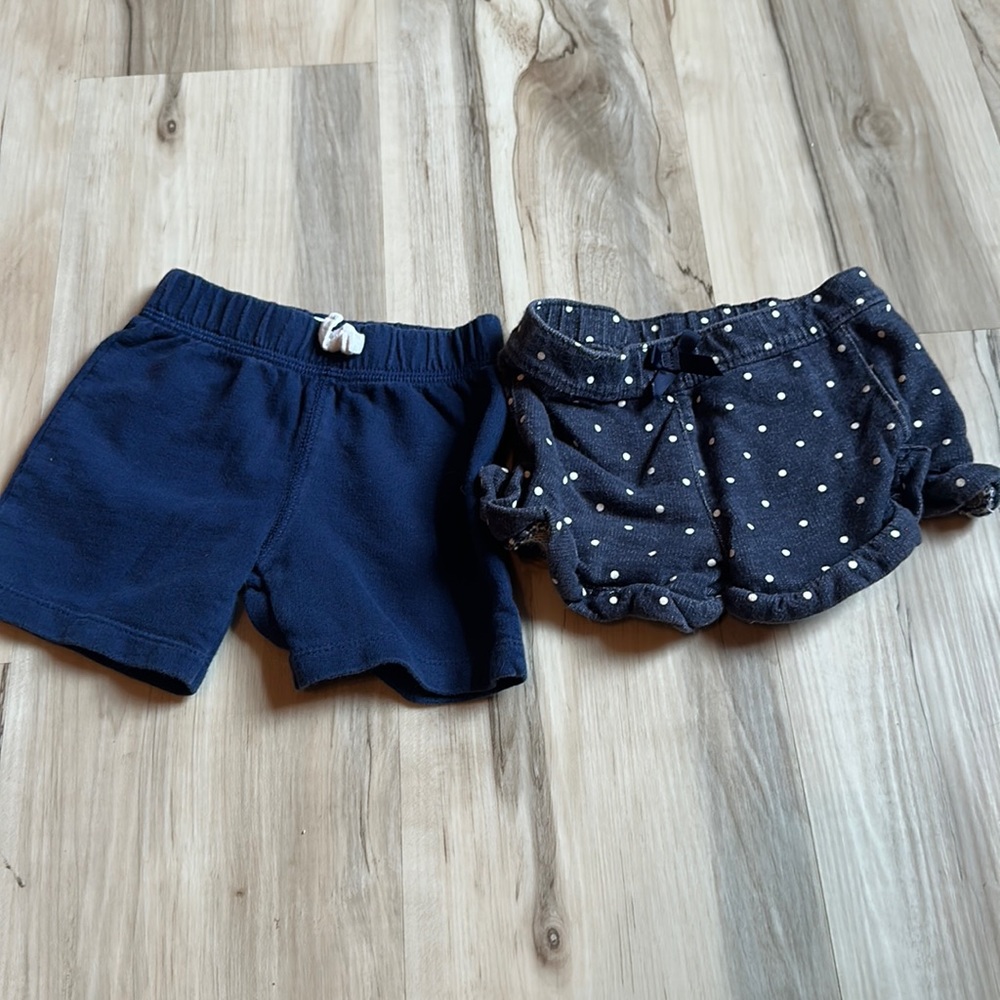 2 pack carters 12m shorts
